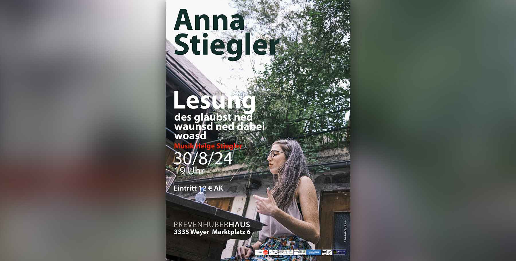 Lesung | Anna Stiegler des glaubst ned waunsd ned dabei woasd